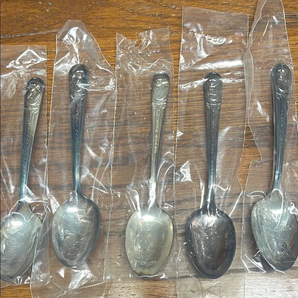 WM Rogers presidential spoons